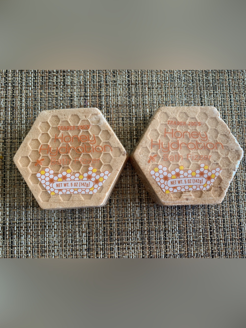 Trader Joe's Honey Hydration Bath Fizzer Bars